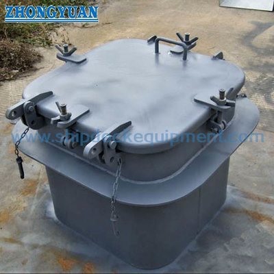 CB/T 3728 A URS26 Coperchio di portellone in acciaio resistente alle intemperie con attrezzature marine a farfalla