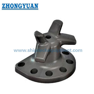 Bolt Anchorage Staghorn Dock Bollard Equipaggiamento di ormeggio per navi in acquario in acciaio fuso