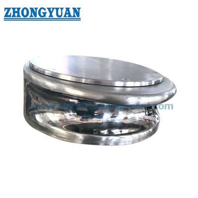 14" Stainless Steel Button Chock. Guida alla corda di ormeggio lucida per yacht e barche da lavoro