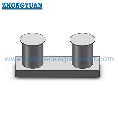 Bollard a doppia bitta con base a inserto per ormeggio e rimorchio navale tipo GB/T 554 B