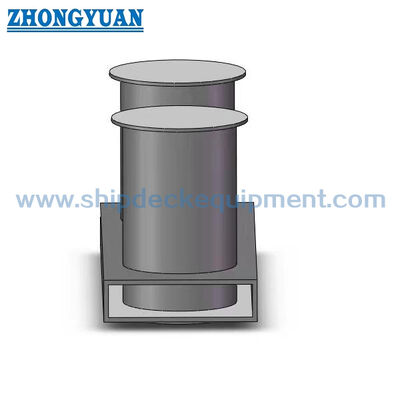 Bollard a doppia bitta con base a inserto per ormeggio e rimorchio navale tipo GB/T 554 B