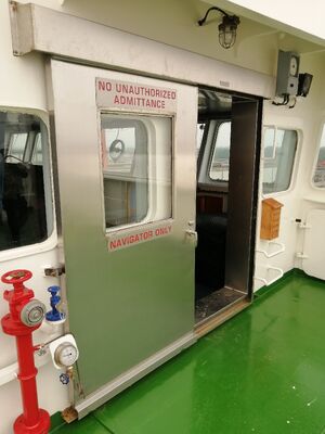 Portello scorrevole Marine Outfitting della timoniera del ponte di acciaio inossidabile del fono assorbente