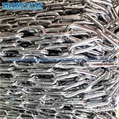 DIN 763 Long-Link Round Steel Chain.