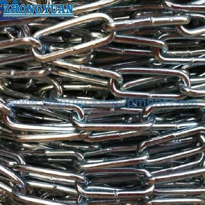 DIN 763 Long-Link Round Steel Chain.