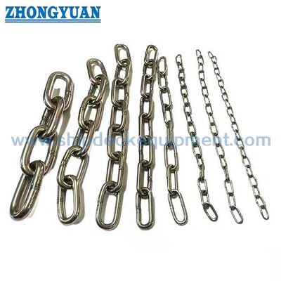 Catena di ancoraggio in acciaio inossidabile 304/316 a maglie aperte | 5-20 mm per ancoraggio yacht