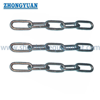 DIN 763 Long Link Chain. Testata catena standard tedesca non calibrata per uso marino e industriale.