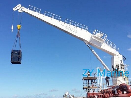1 ¢ 20T Straight Boom Hydraulic Marine Deck Crane.