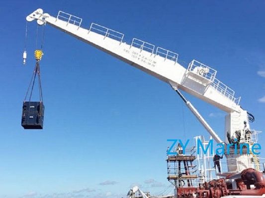 1 ¢ 20T Straight Boom Hydraulic Marine Deck Crane.