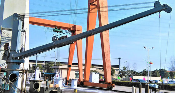 asta fissa elettrica di 3T 5m che vuota l'attrezzatura di Crane With Tower Ship Deck
