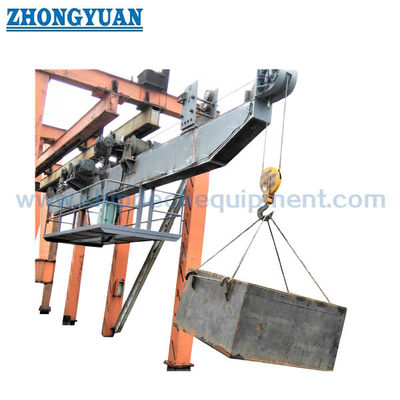 Misura orizzontale Crane Ship Deck Equipment del cavalletto di due ganci