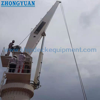 Grua marina telescópica hidráulica 3T 20m | Grúa de barco con cabina de operador