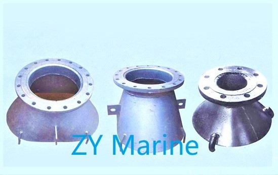 Tipo di JIS F 3020-1985 un tipo rotondo aspirazione Marine Pipe Fittings a campana