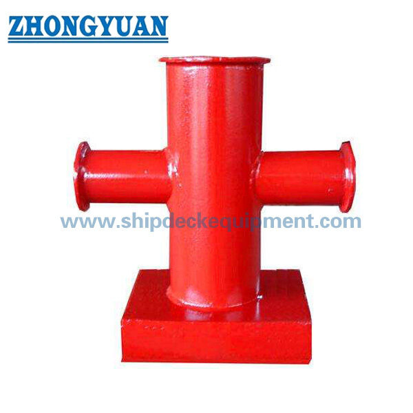 Dissuasore cruciforme per nave Cross Bitt | Bitta di ormeggio saldata sul ponte CB/T 3845-2000
