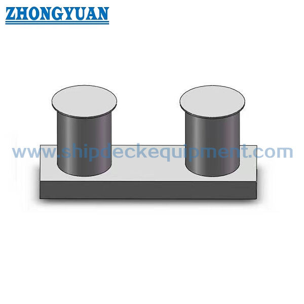 Bollard a doppia bitta con base a inserto per ormeggio e rimorchio navale tipo GB/T 554 B