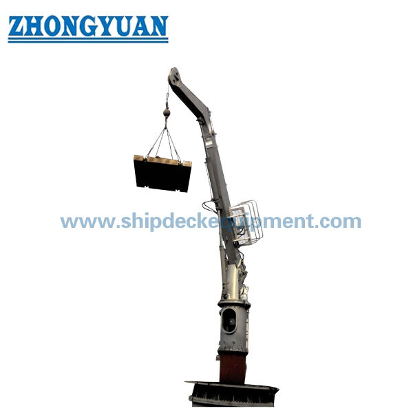 1 ¢ 8T Pedestal Hydraulic Knuckle Boom Marine Deck Crane