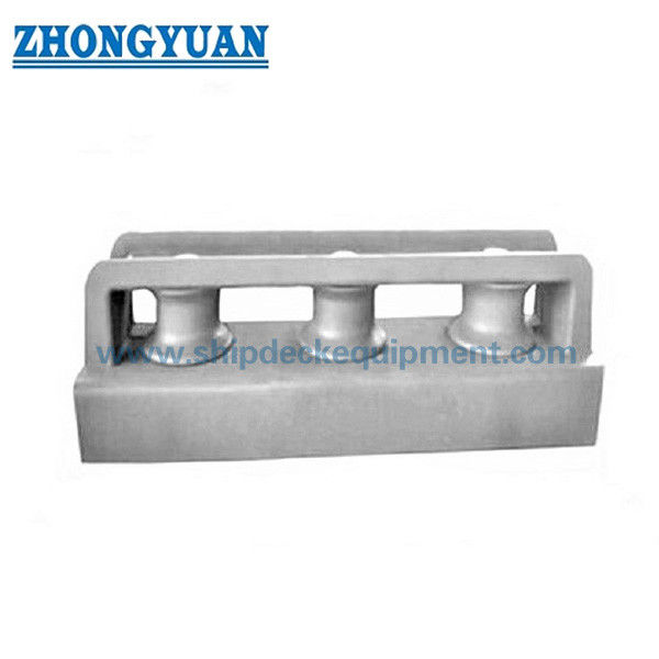 150–450mm Tipo Chiuso 3 Rulli Fairlead | JIS F2014 DF DS Ghisa Acciaio Nave Laterale Fairlead per Ormeggio