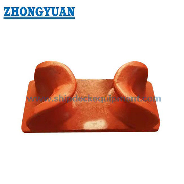 150×400 mm Deck-Mounted Open Chock JIS F 2006 Tipo SC Acciaio Fuso per ormeggiamento navale